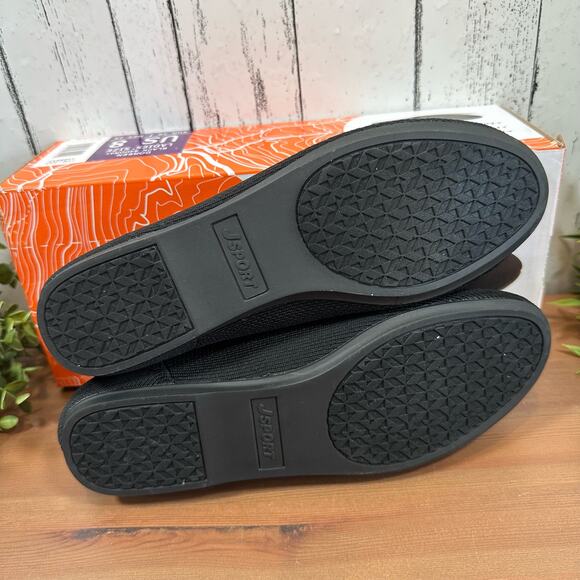 J Sport Women's Doreen Black Knit Flats Size 9 - Picture 8 of 8